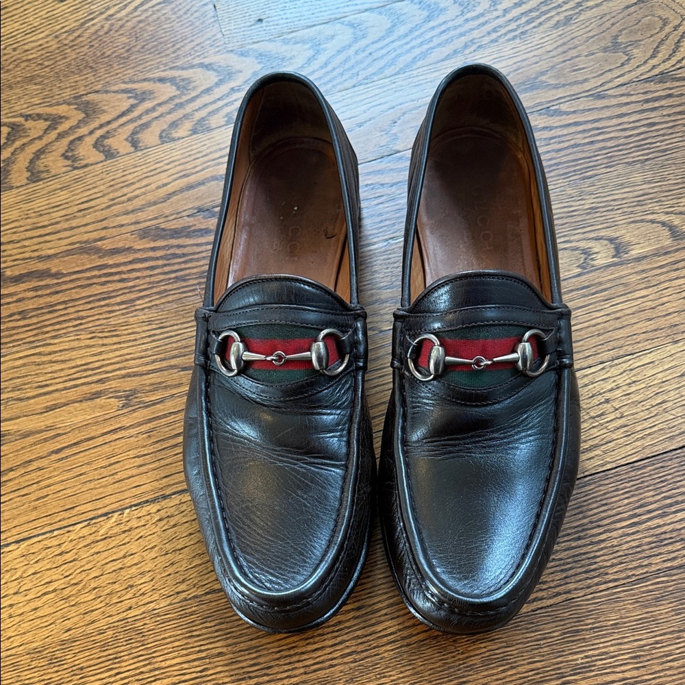 Men's Dark Brown Bit Gucci Loafers